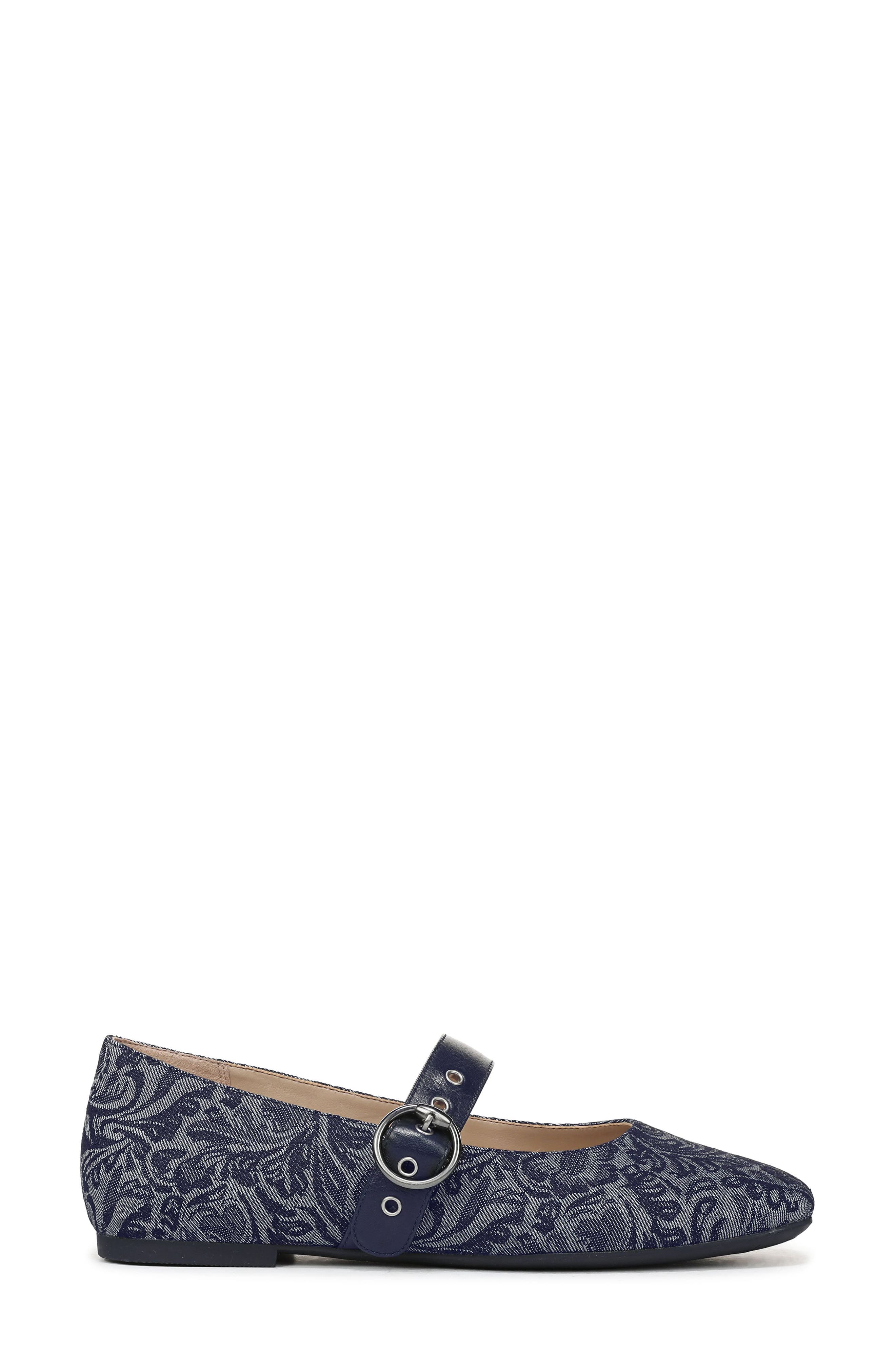 Vionic Hattie Mary Jane Flat, Alternate, color, Dark Denim