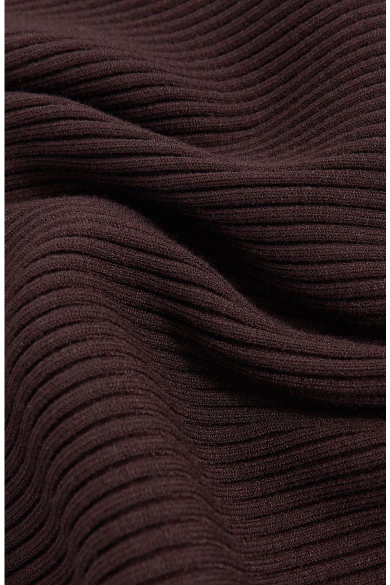 Lara Off the Shoulder Long Sleeve Sweater Dress, Alternate, color, PLUM PURPLE