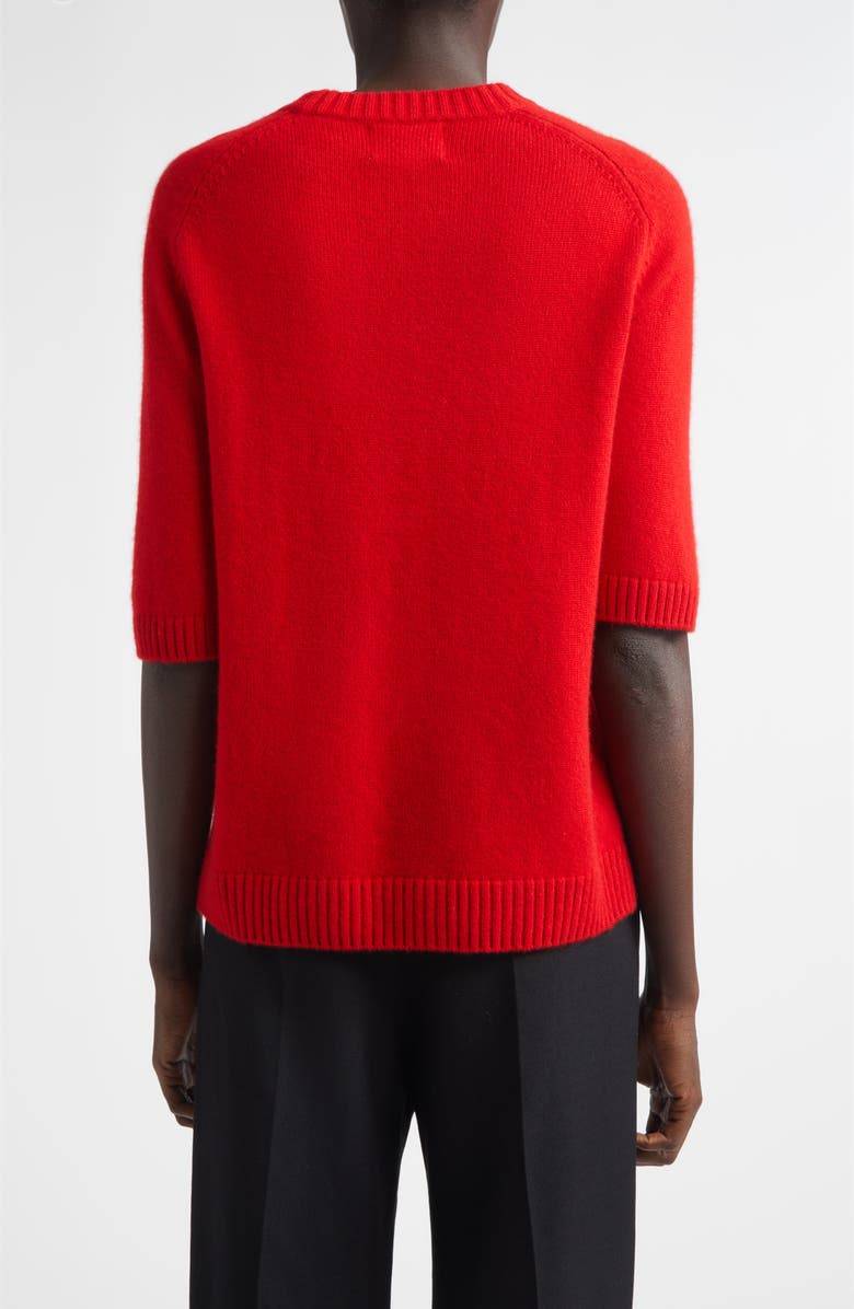 LOULOU DE SAISON Dara Elbow Sleeve Cashmere Sweater, Alternate, color, Red