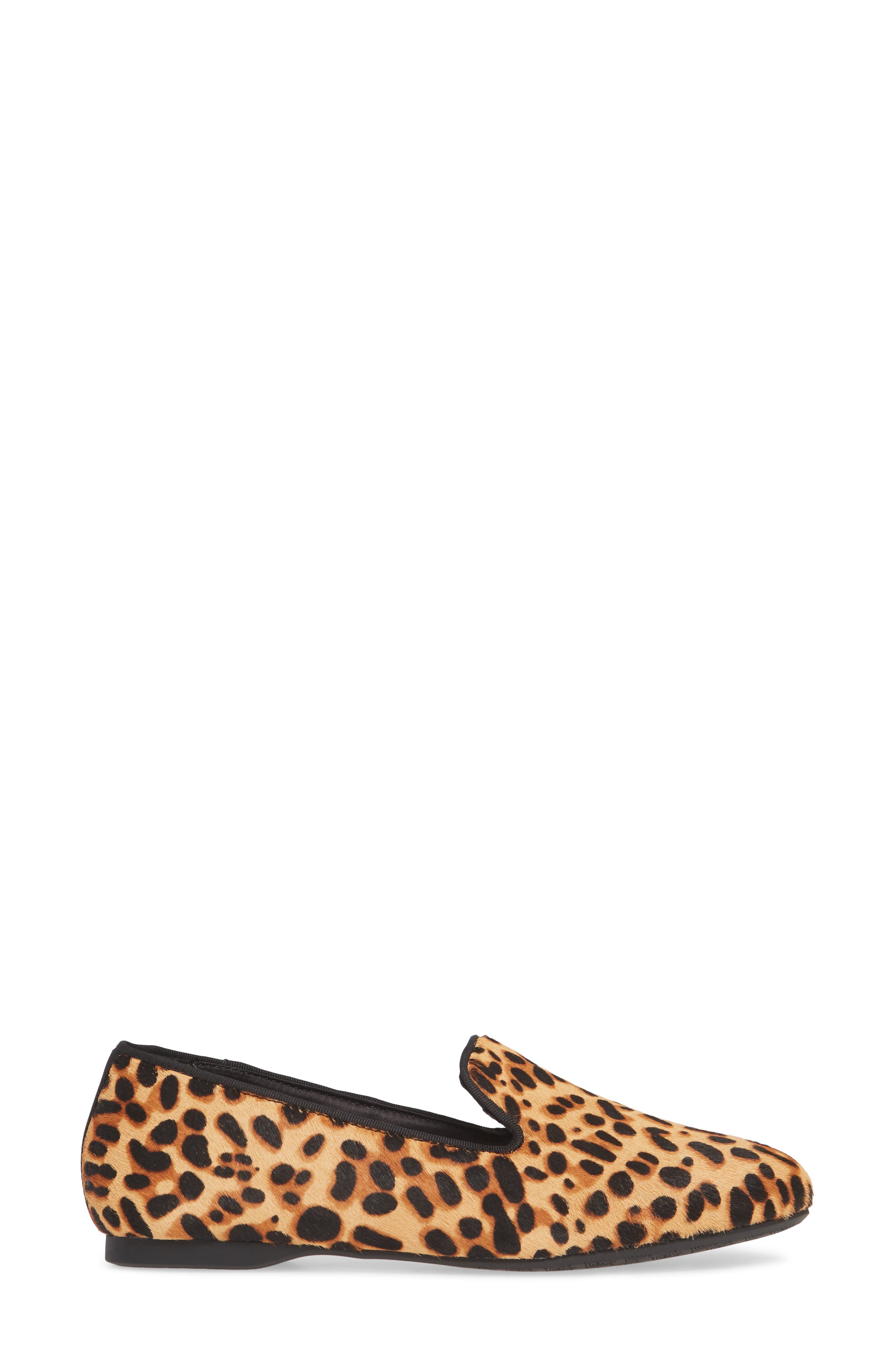 Starling Faux-Fur Lined Genuine Calf Hair Loafer, Alternate, color, CHEETAH PRINT CALF HAIR
