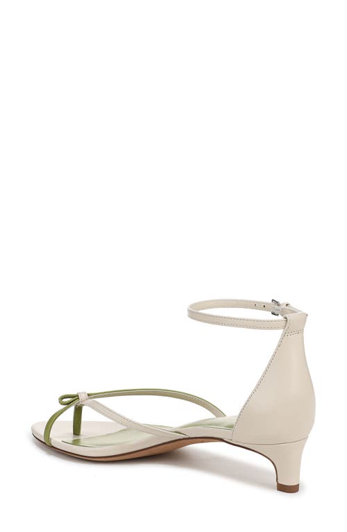 Vince Siri Ankle Strap Kitten Heel Sandal In Flax/herb