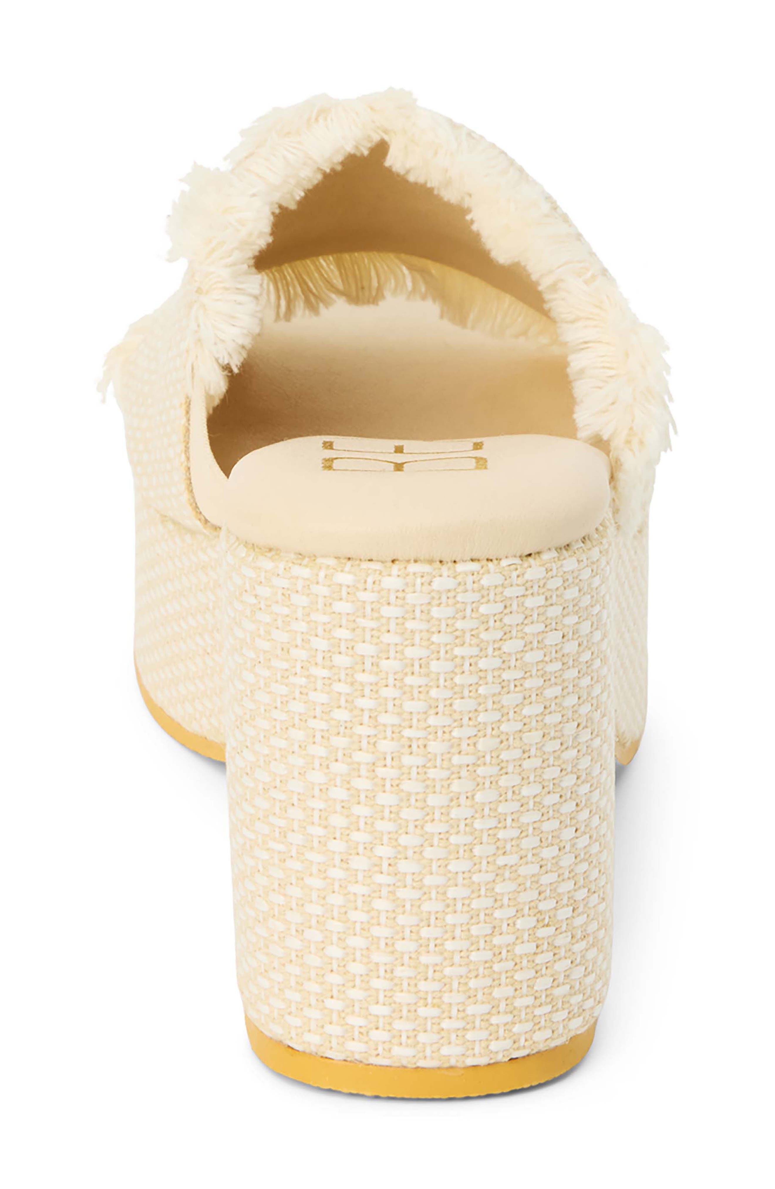 Terry Platform Sandal, Alternate, color, IVORY