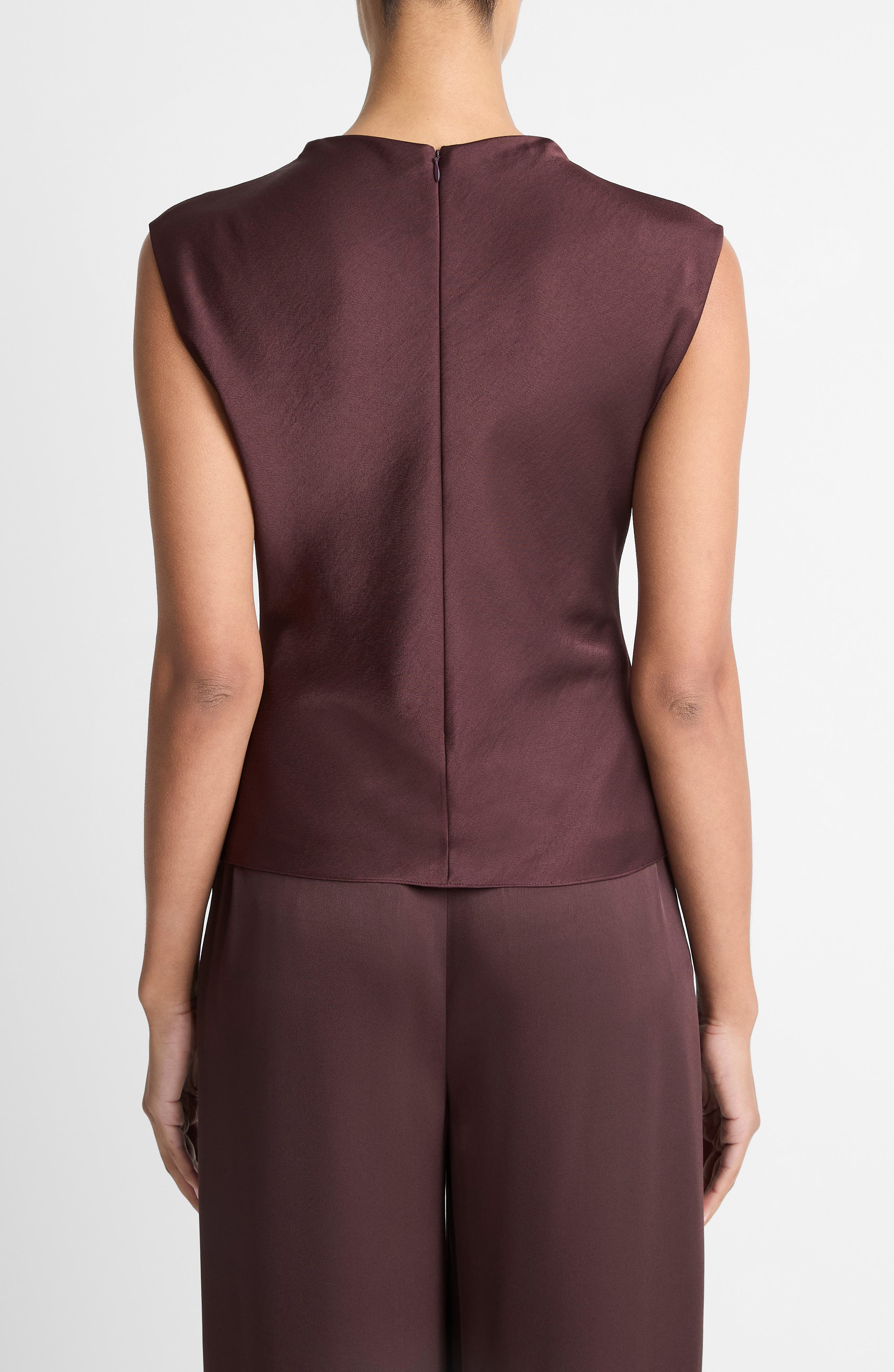Cowl Neck Satin Top - image 4