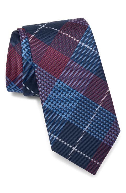 Ronaldo Plaid Tie