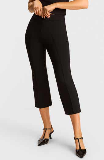 CEO Neoprene Pintuck Crop Pants