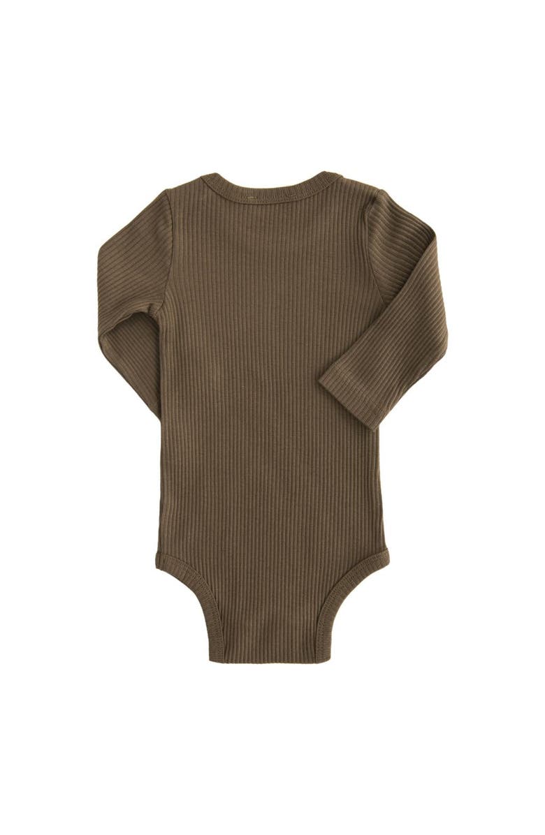 Banblu Long Sleeved Modal Bodysuit, Alternate, color, Green Olive