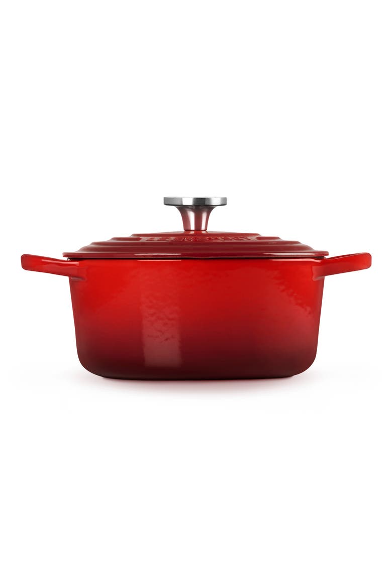 Signature Enameled Cast Iron Dutch Oven, Alternate, color, CERISE