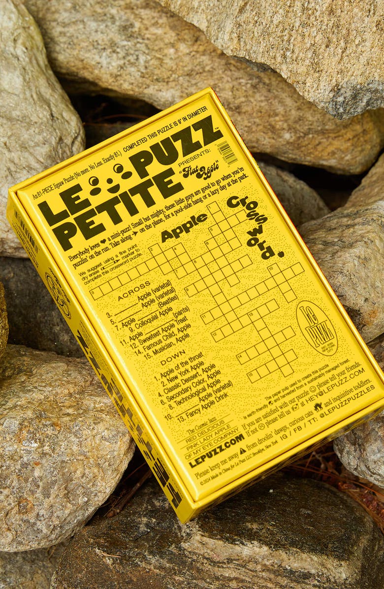 Le Puzz Flat Apple 81 Piece Mini Jigsaw Puzzle, Alternate, color, NO COLOR