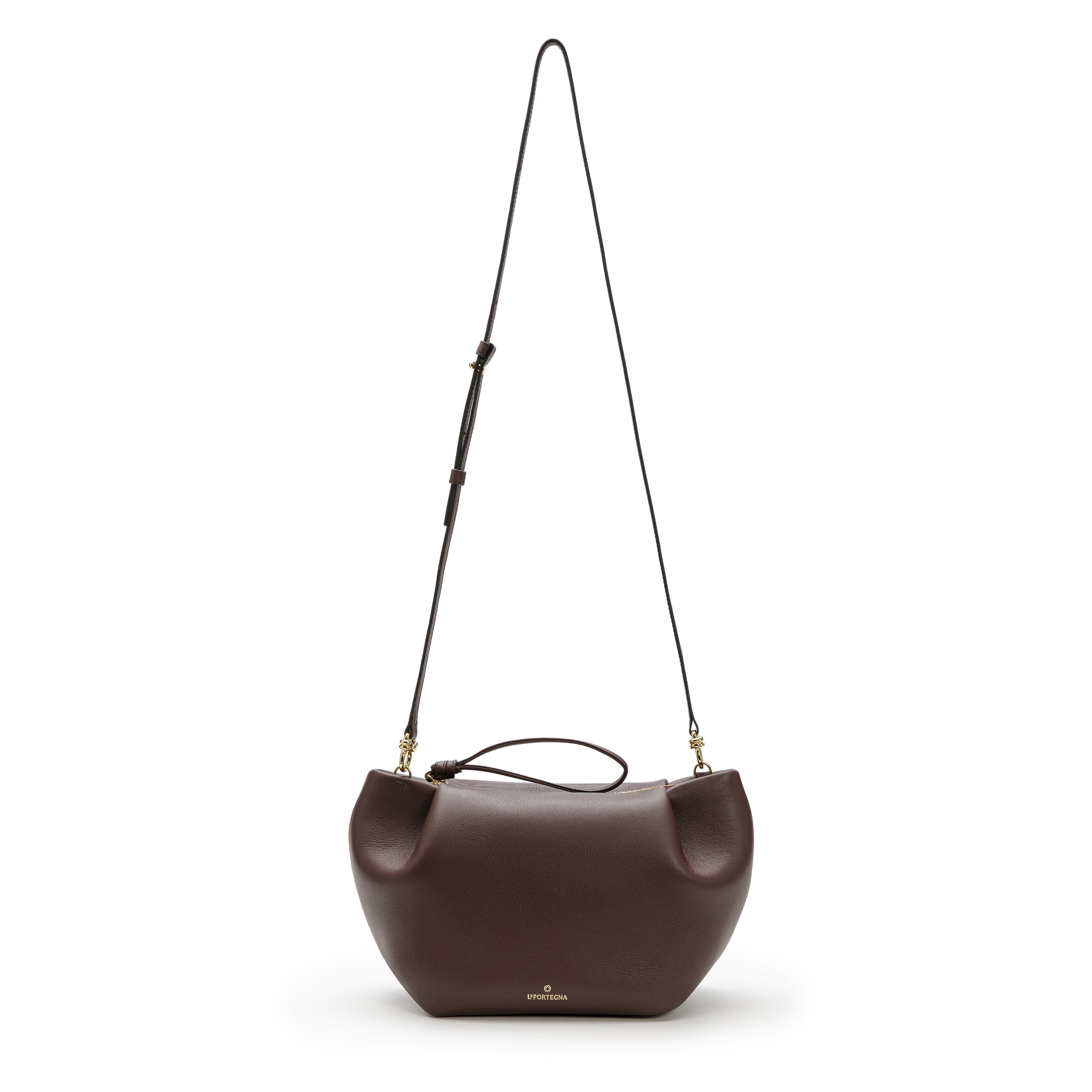 Marta Leather Clutch Bag With Shoulder Strap, Alternate, color, Burgundy