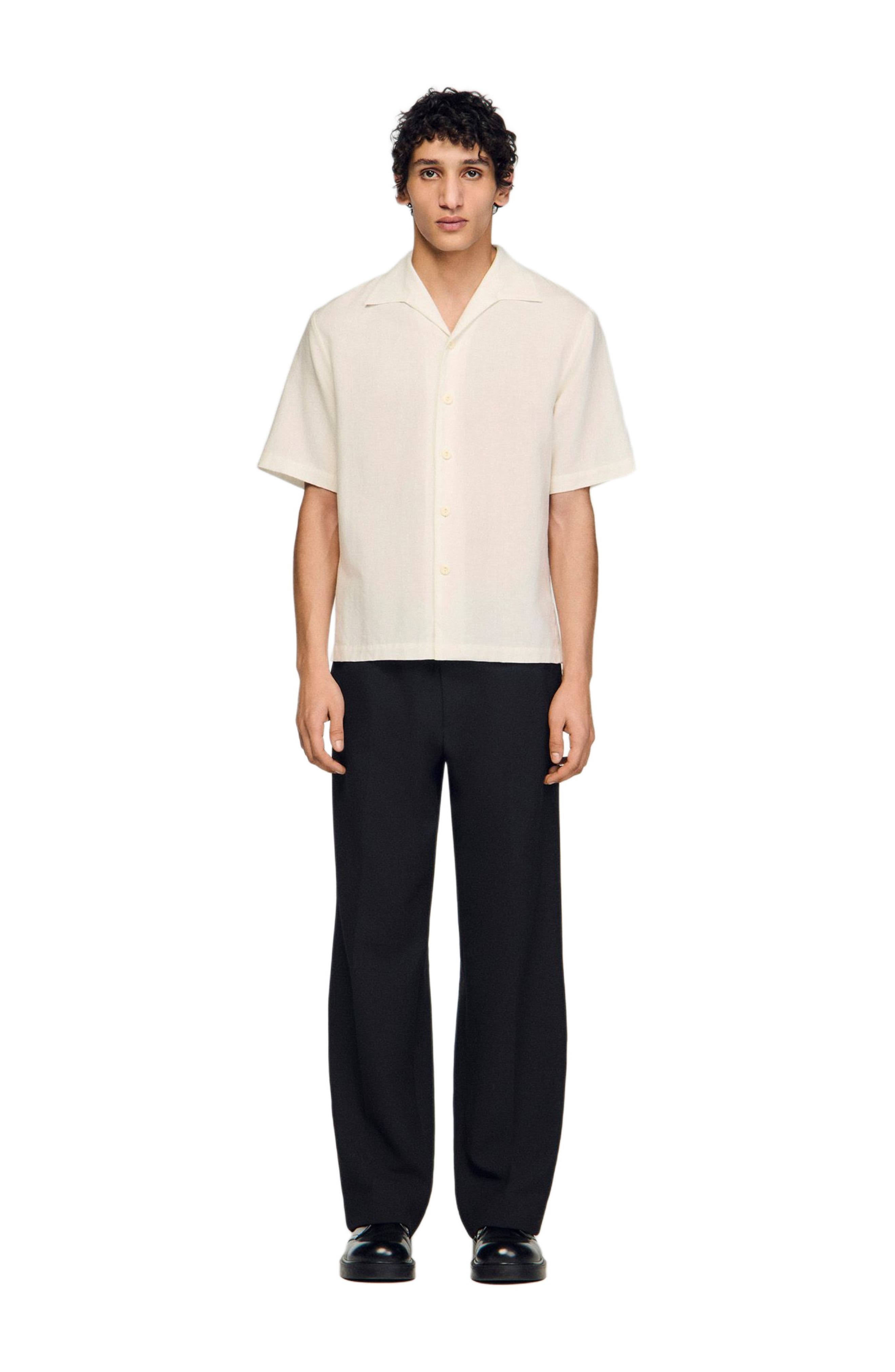 Cotton and linen shirt