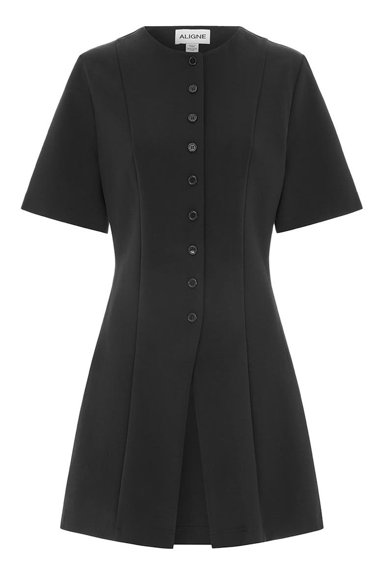 Poppy Ponte Tunic, Alternate, color, BLACK