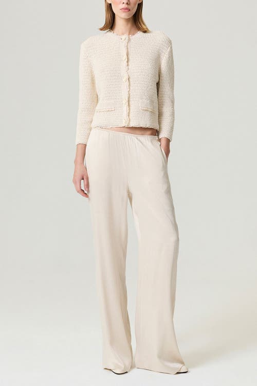 Nocturne Elastic-waist Relaxed Pants In White