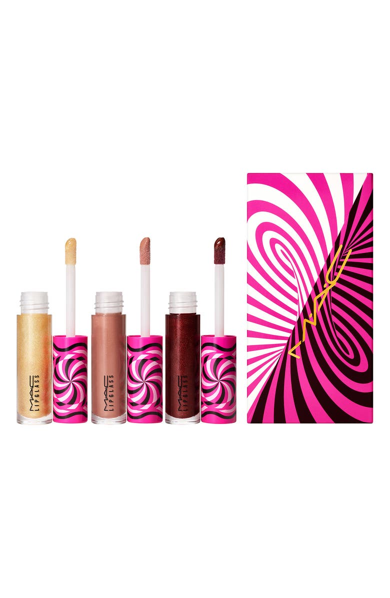 MAC Cosmetics MAC Tiny Tricks Mini Lipglass Lip Gloss Set USD $49.50 Value, Main, color, 