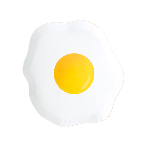 Yolks on You Fried Egg Dessert Plates