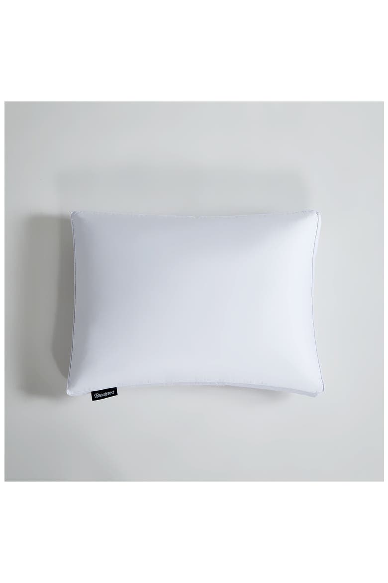 Beautyrest 400 Thread Count Sateen Cotton European Goose Down Pillow - Firm, Main, color, WHITE