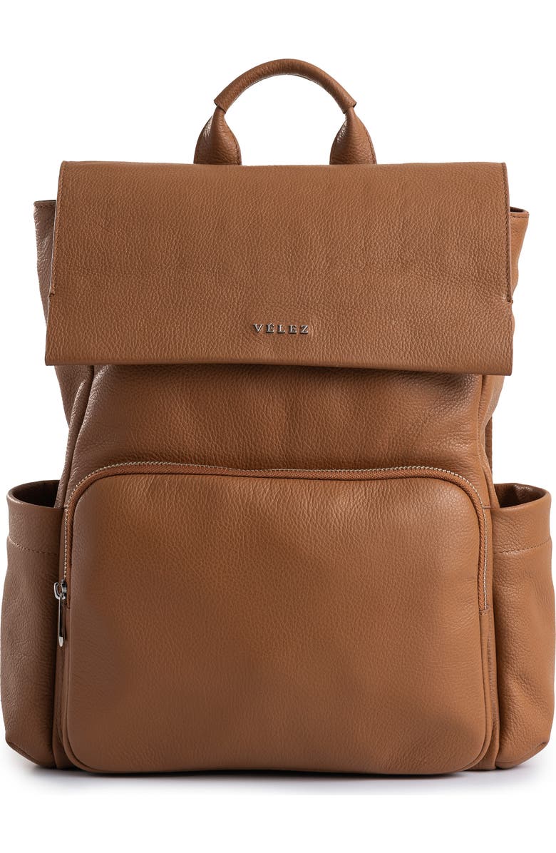 Velez Zermatt leather backpack for the contemporary woman, Main, color, Brown