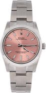 Pre-Owned Rolex Oyster Perpetual Pink Automatic Watch Stainless Steel 34