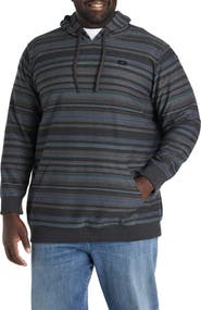 O'Neill Big & Tall Bavaro Striped Pullover Hoodie