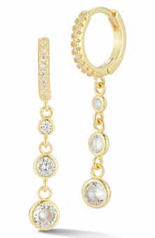 Cubic Zirconia Hoop Earrings