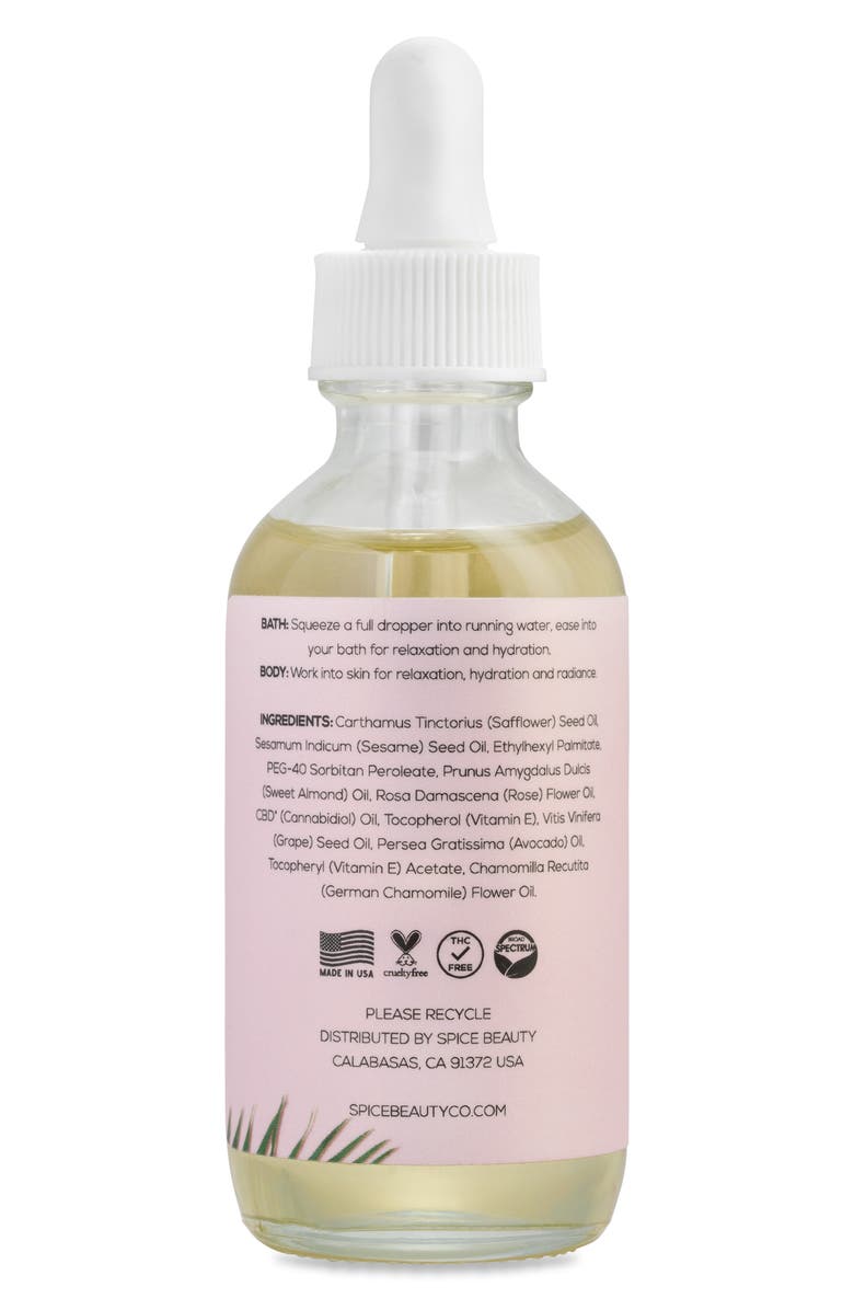 Spice Beauty Bath & Body Oil with CBD, Alternate, color, 