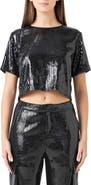 Endless Rose Sequin Crop Top
