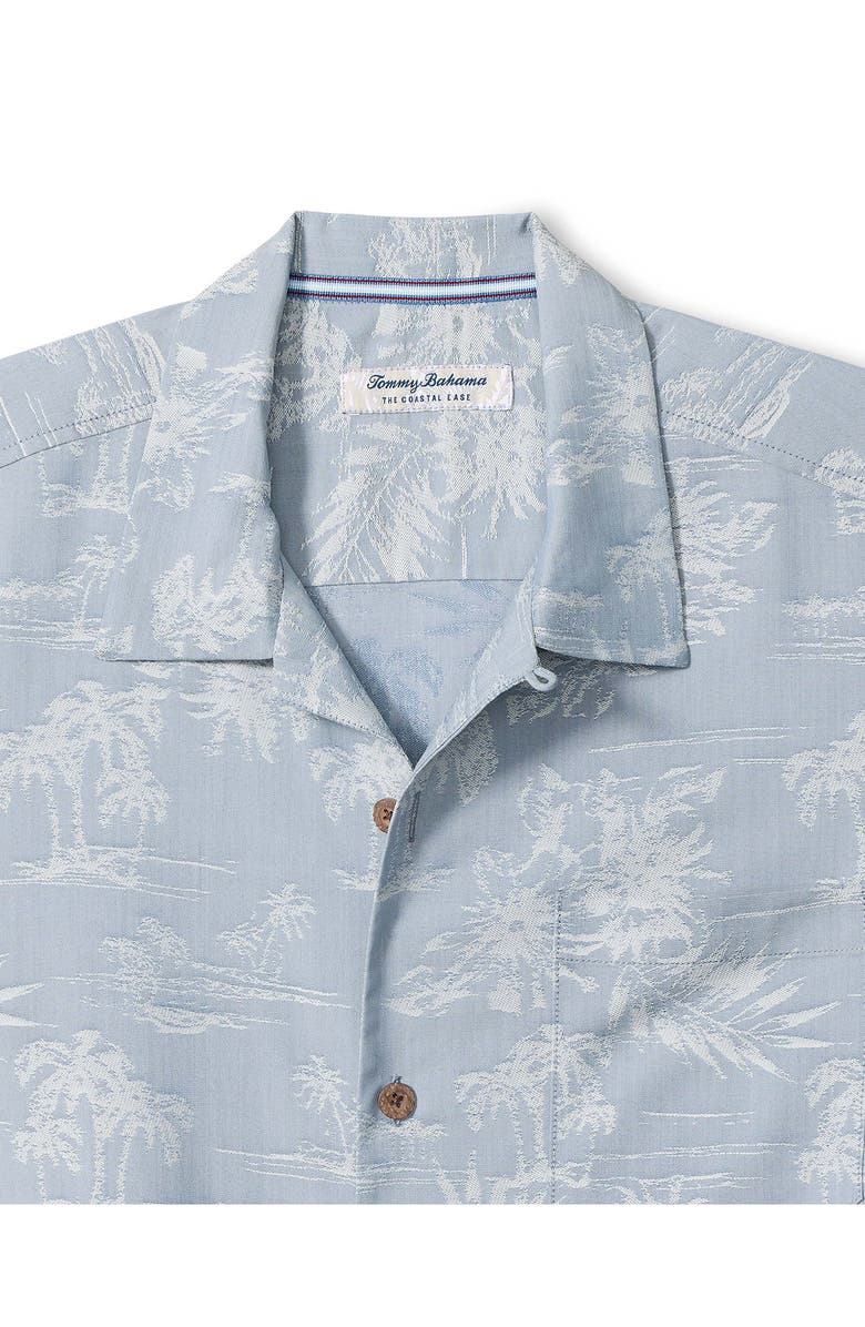 Tommy Bahama Coastal Ease IslandZone<sup>®</sup> Camp Shirt, Alternate, color, Stellar Sapphire