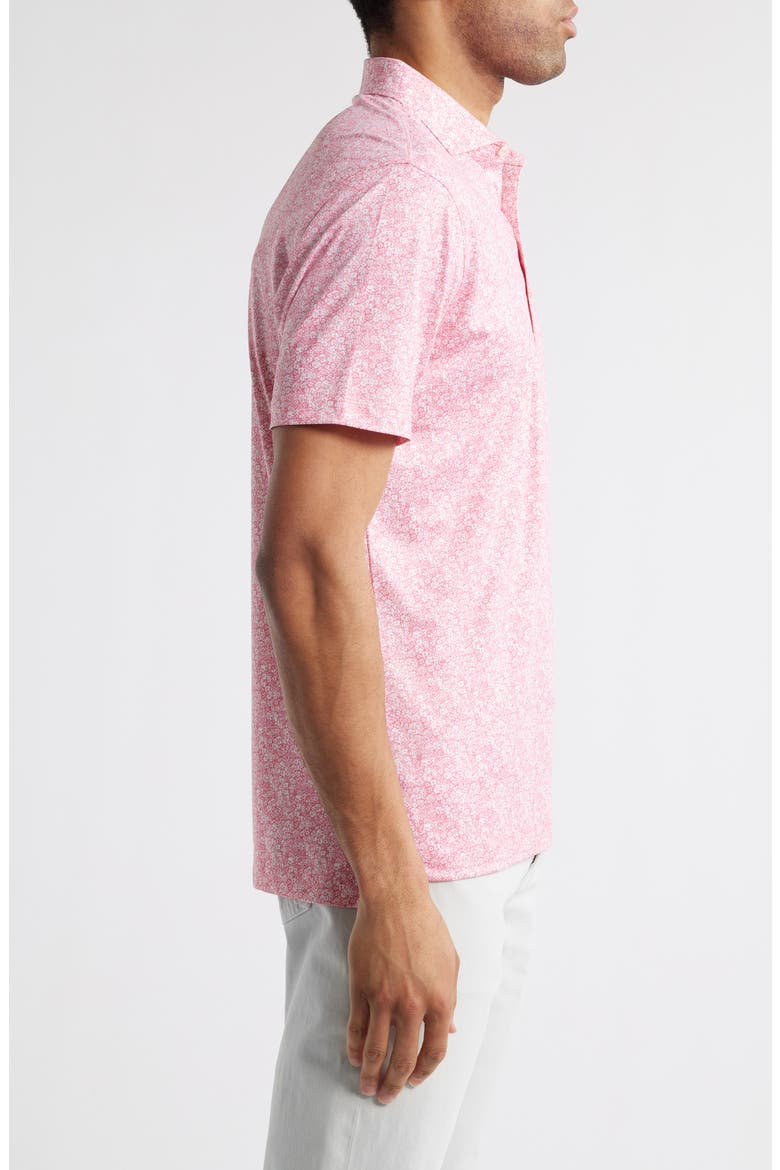 Wildflower Floral PREP-FORMANCE Golf Polo, Alternate, color, AZALEA