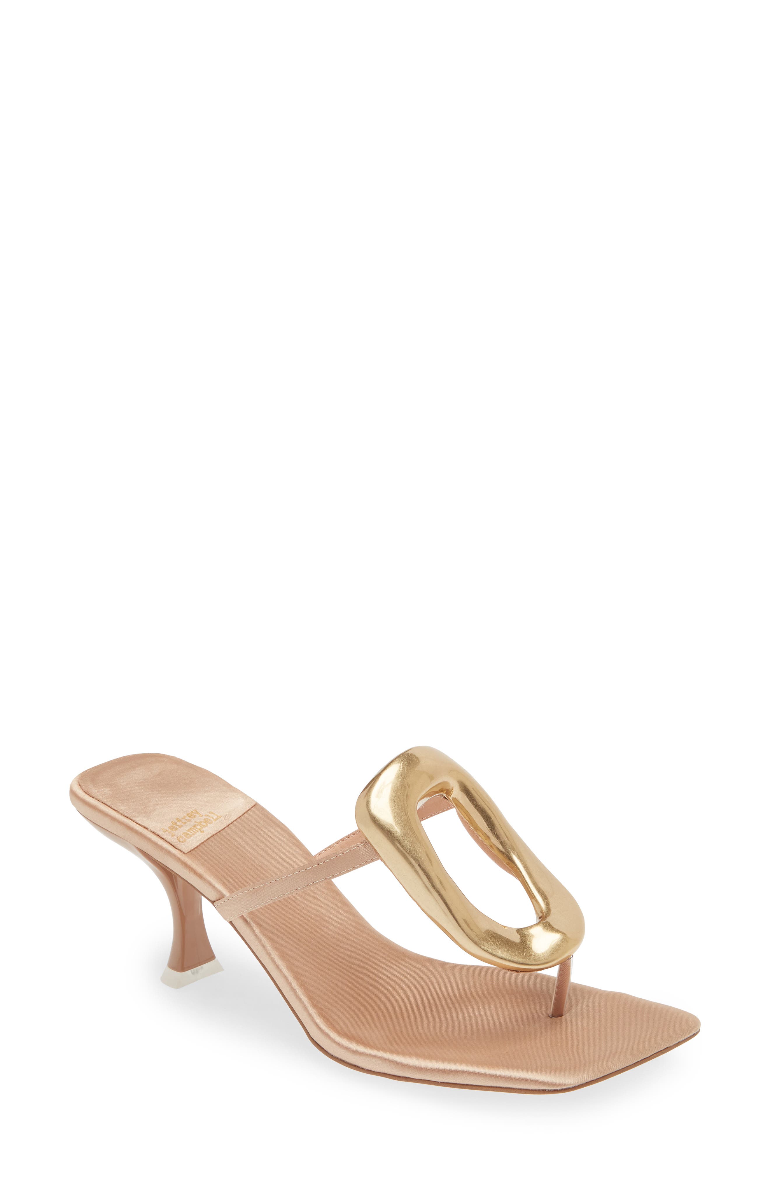 Linq Up Sandal, Main, color, NATURAL SATIN GOLD