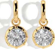 LILI CLASPE Grande Celeste Charm Huggie Hoop Earrings