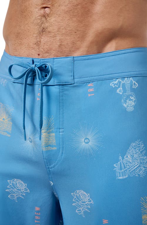 Travismathew Passport Board Shorts In Blue