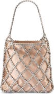 Olga Berg Kit Crystal Cage Top Handle Bag