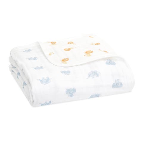 Boutique 100% Organic Cotton Muslin Baby Blanket