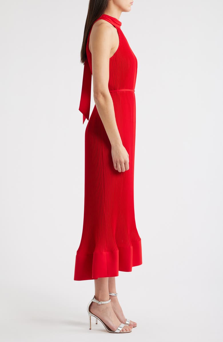 Milly Nalani Plissé Ruffle Hem Maxi Dress, Alternate, color,