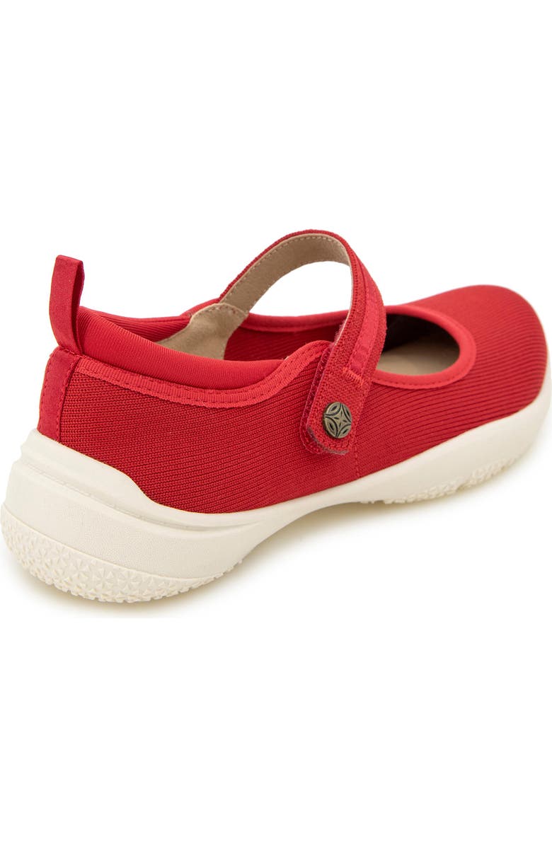JBU Merry Mary Jane Flat, Alternate, color, Red