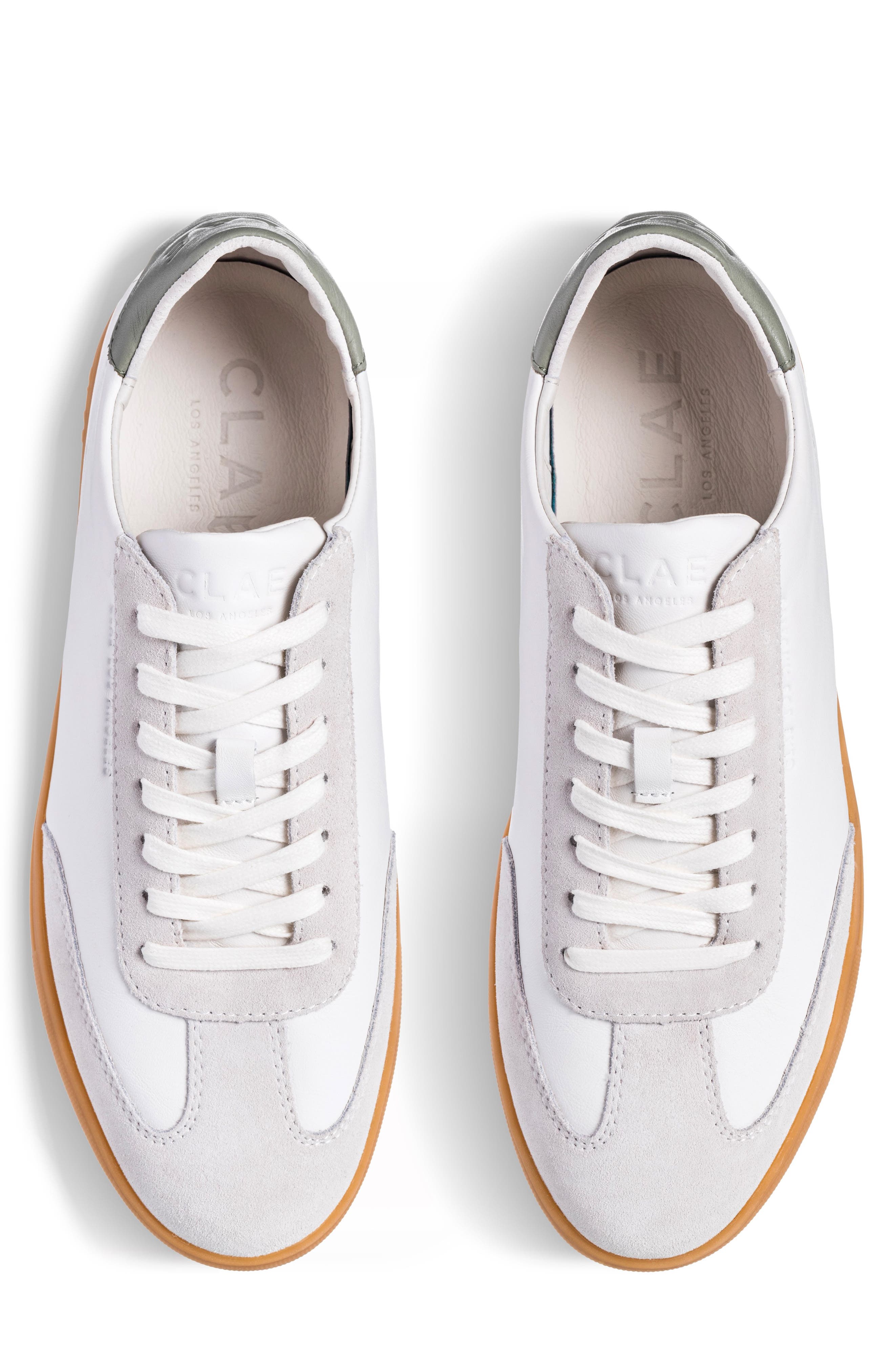 CLAE Deane Sneaker, Alternate, color, White Tea Light Gum
