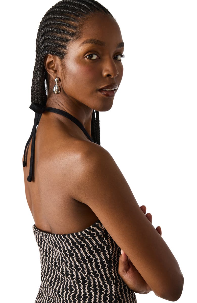 Steve Madden Tatum Halter Midi Dress, Alternate, color,