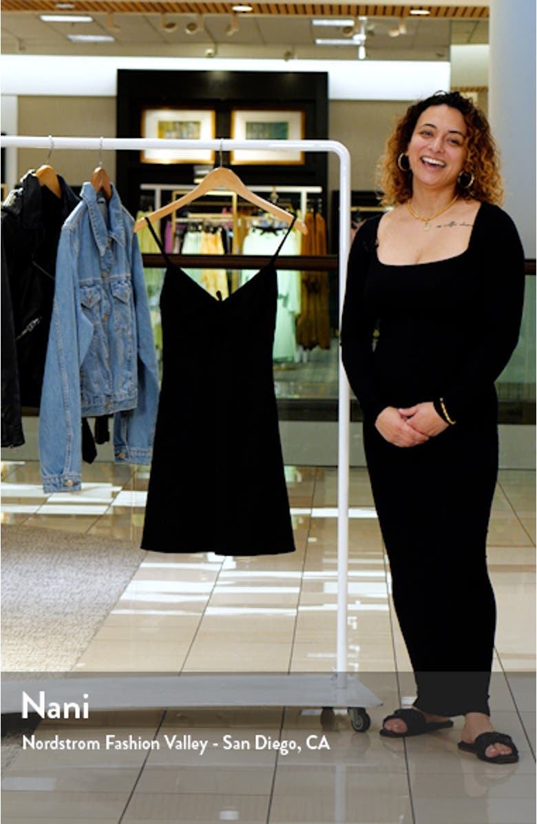 Floral Cutout Rib Dress, sales video thumbnail