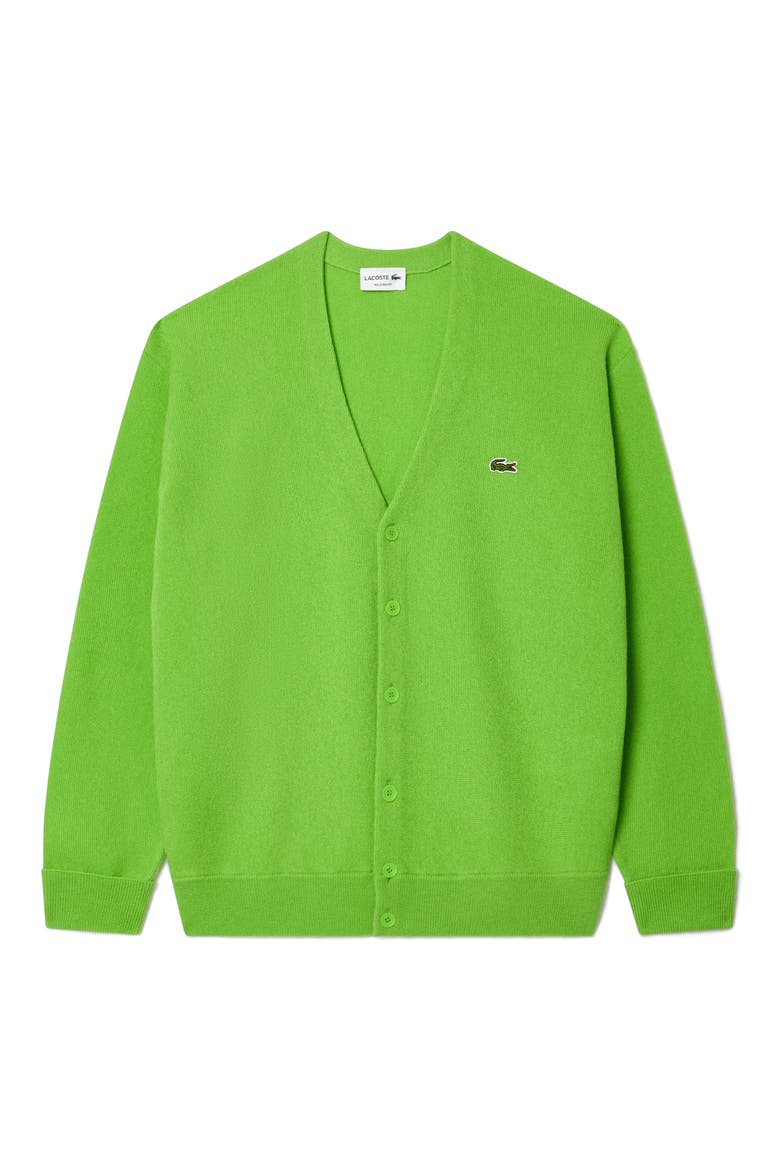 Relaxed Fit Wool Cardigan, Alternate, color, BRASILIA