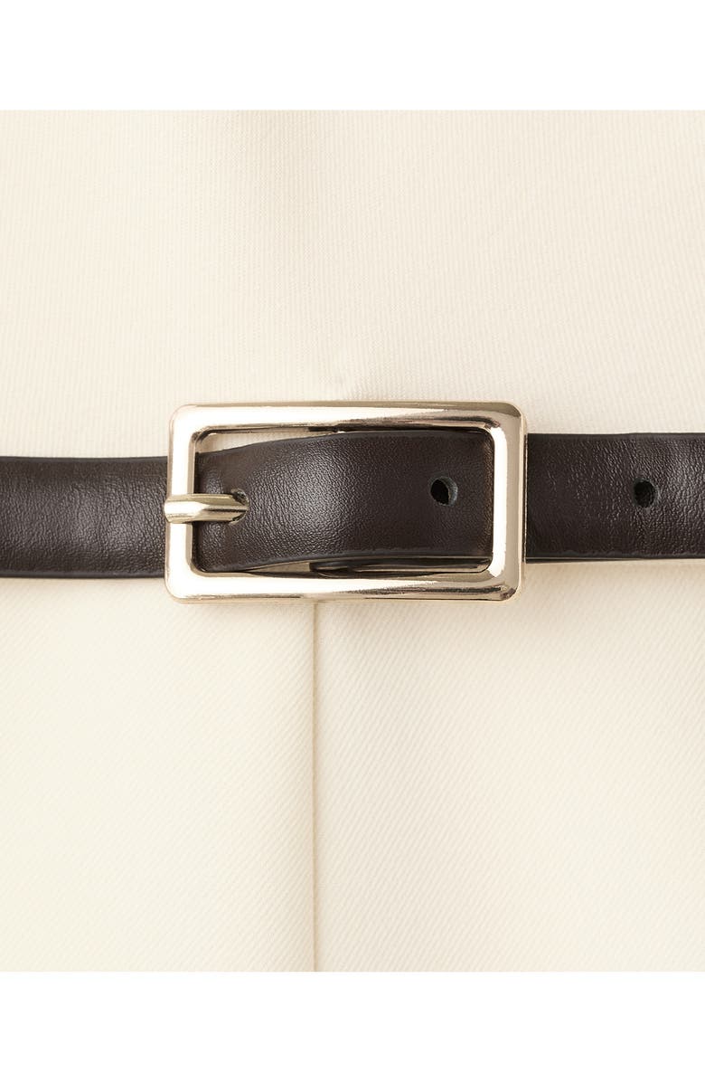 MANGO Drape Bodice Belted Straight Leg Jumpsuit, Alternate, color, 