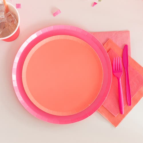 Jollity & Co Shade Collection Dessert Plates In Cantaloupe
