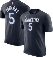 Nike Men's Nike Anthony Edwards Navy Minnesota Timberwolves Icon 2022/23 Name & Number T-Shirt