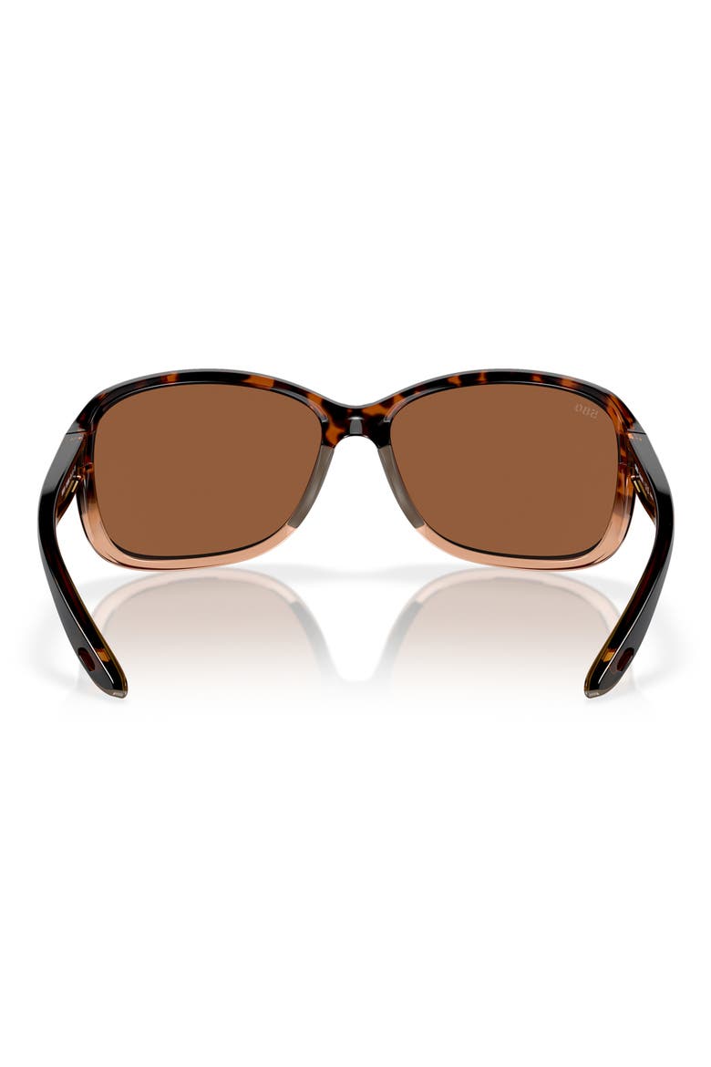 Seadrift 60mm Polarized Square Sunglasses, Alternate, color, COPPER