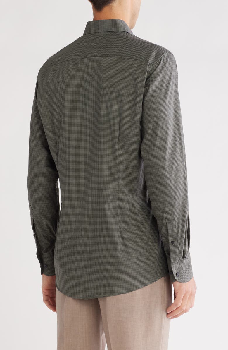 Eton Contemporary Fit Check Dress Shirt, Alternate, color, 