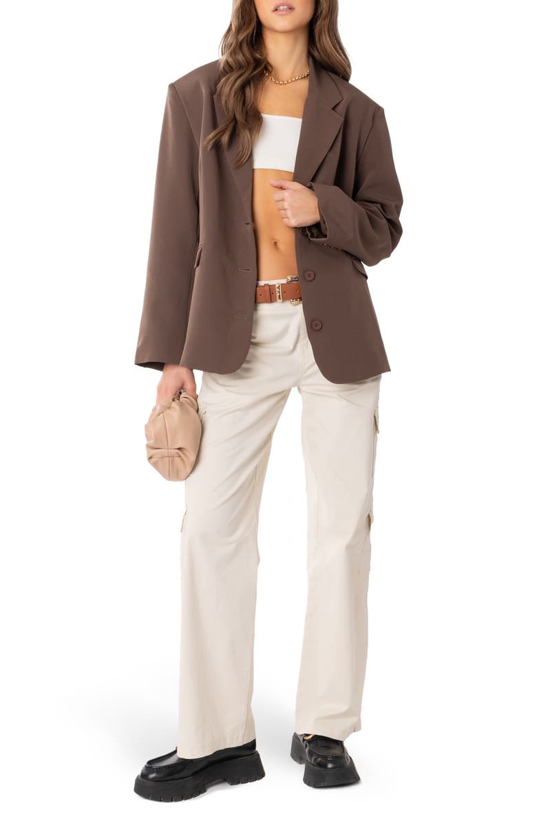 EDIKTED Hailey Oversize Blazer, Alternate, color, 