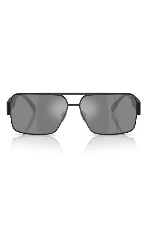 61mm Rectangular Sunglasses