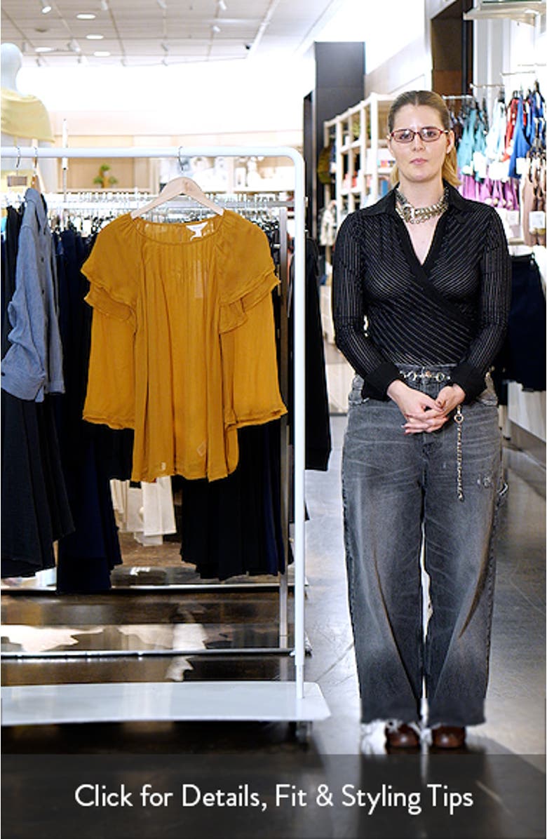 Ruffle Shoulder Blouse, sales video thumbnail