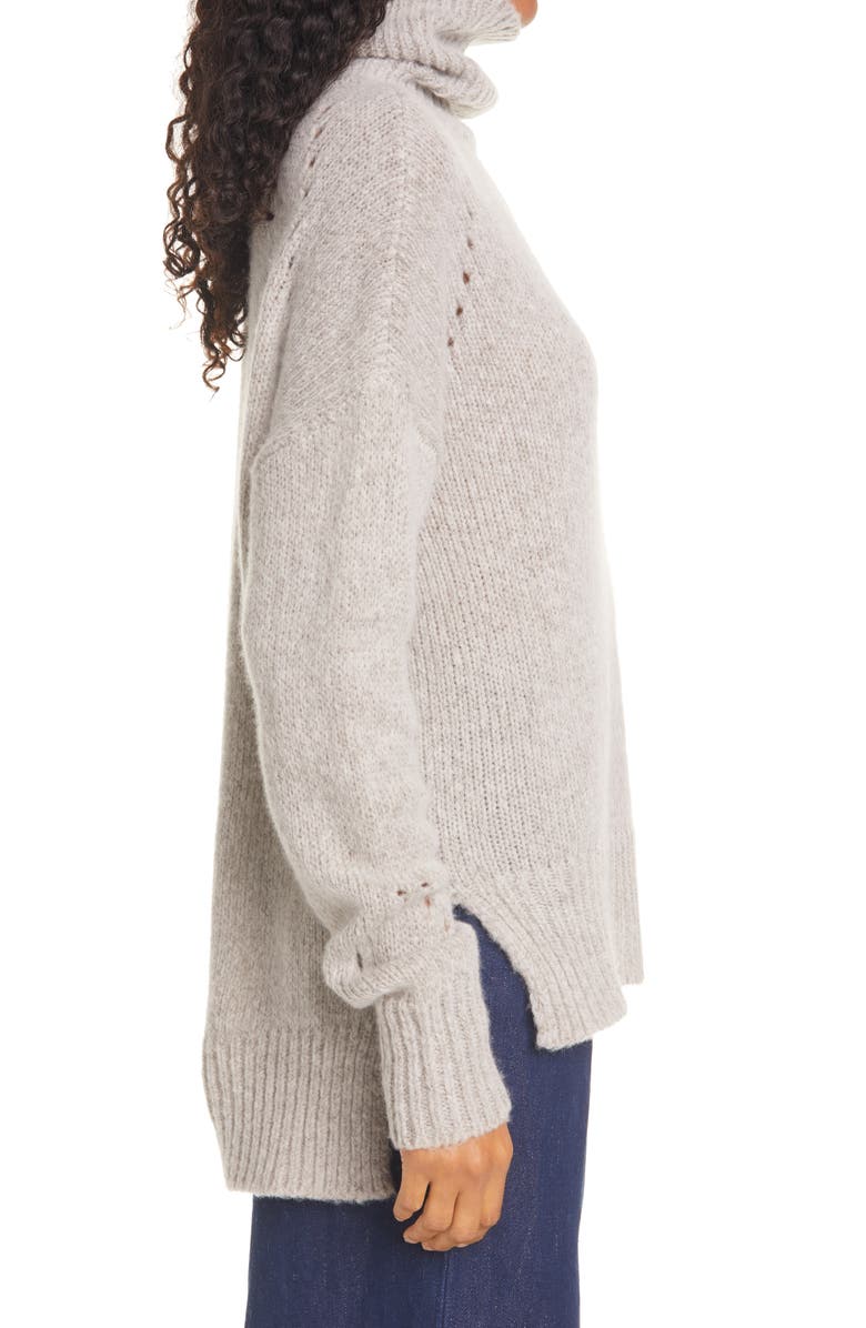 La Ligne Wool & Cashmere Turtleneck Sweater, Alternate, color,