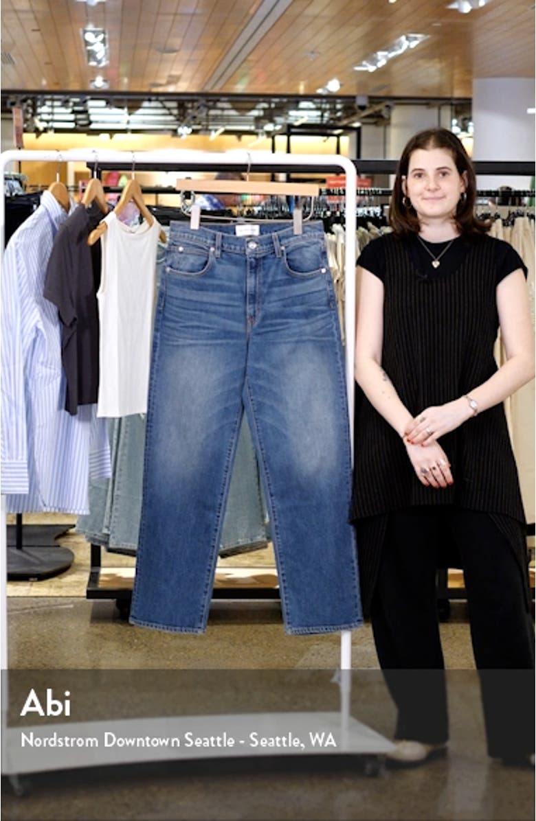 Sophie High Waist Straight Leg Jeans, sales video thumbnail