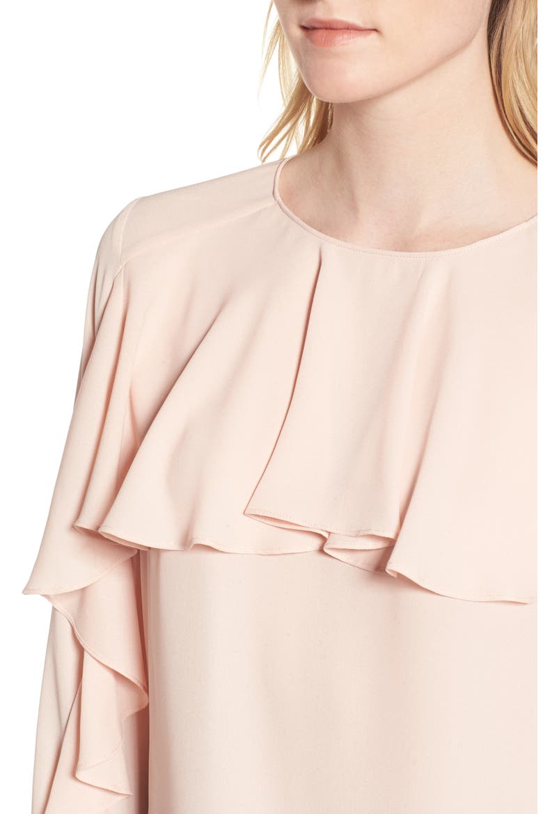 Ruffle Top, Alternate, color, PINK HERO