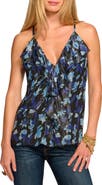 Ramy Brook Rosemarie Metallic Silk Blend Sleeveless Top